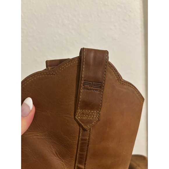 Ariat Womens Brown Leather Western Cowboy Boots ATS Equipped‎ Sz 6 - Picture 3 of 11